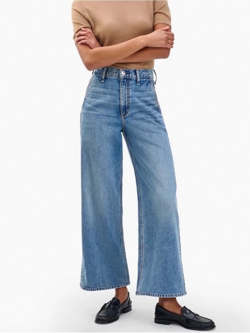 High-Rise Annie Wide-Leg Jeans